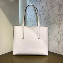Load image into Gallery viewer, Fendi White Leather Logo Shopper Bag