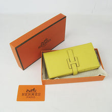 Load image into Gallery viewer, Hermes Wallet H015 Ladies Wallet Yellow
