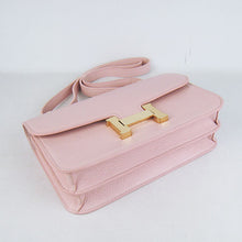 Load image into Gallery viewer, Hermes calf Leather Message Bag H020 pink golden

