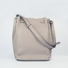 Load image into Gallery viewer, Hermes Nappa Leather Shoulder Bag H2804 grey Silver
