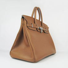 Load image into Gallery viewer, Hermes Birkin 35cm Togo Leather Handbags 6099 Light Coffee Silve
