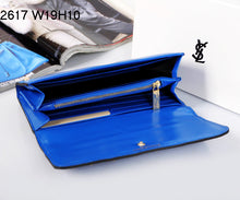 Load image into Gallery viewer, Yves Saint Laurent Flap Wallet Sapphire Blue 2671
