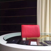 Load image into Gallery viewer, Yves Saint Laurent Small Monogram Satchel Bag In Red Leather
