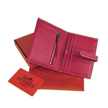 Load image into Gallery viewer, Hermes Wallet H006 Cow Leather Red
