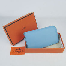 Load image into Gallery viewer, Hermes Wallet H016 Wallet Cow Leather Blue
