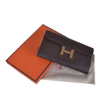 Load image into Gallery viewer, Hermes Wallet H6023 Ladies Cow Leather Coffee
