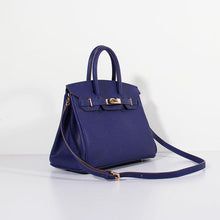 Load image into Gallery viewer, Hermes 30cm Birkin Bag Epsom Leather with Strap Electric Blue Gold
