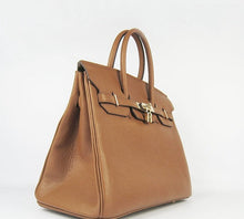 Load image into Gallery viewer, Hermes Birkin 35cm Togo Leather Handbags Light Coffee Golden
