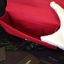 Load image into Gallery viewer, Yves Saint Laurent Red Classic Monogramme Clutch
