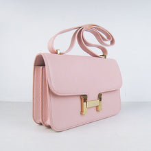 Load image into Gallery viewer, Hermes calf Leather Message Bag H020 pink golden
