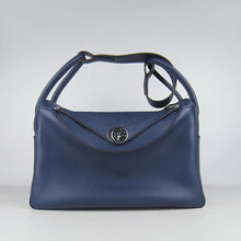 Load image into Gallery viewer, Hermes Lindy 34cm handbag 6208 dark blue Silver
