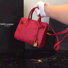 Load image into Gallery viewer, Yves Saint Laurent Nano Sac De Jour Bag In Red Leather
