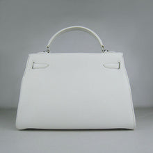 Load image into Gallery viewer, Hermes Kelly 32cm Togo Leather Handbag 6108 White Silver
