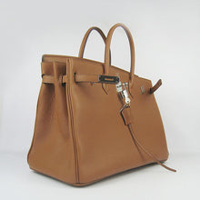 Load image into Gallery viewer, Hermes Birkin 35cm Togo Leather Handbags 6099 Light Coffee Silve
