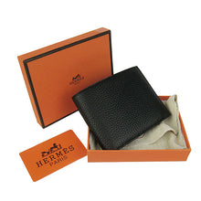 Load image into Gallery viewer, Hermes Wallet H014 Cow Leather Black
