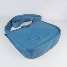 Load image into Gallery viewer, Hermes Evelyne I handbag H6309 blue silver

