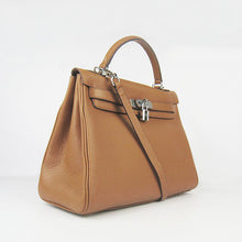 Load image into Gallery viewer, Hermes Kelly 32cm Togo Leather 6108 Light Coffee Silver
