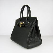 Load image into Gallery viewer, Hermes Birkin 30cm Togo Leather Handbags Black Golden
