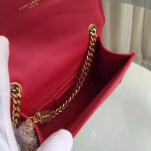 Load image into Gallery viewer, Yves Saint Laurent Small Monogram Satchel Bag In Red Leather
