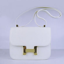 Load image into Gallery viewer, Hermes Constance Cowskin Leather Bag H017 white golden
