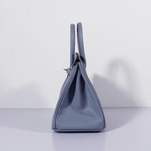 Load image into Gallery viewer, Hermes 30cm Birkin Bag Epsom Leather with Strap Blue Lin Gold
