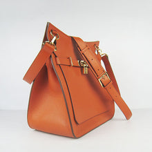 Load image into Gallery viewer, Hermes Leather Shoulder bag H6508 orange golden

