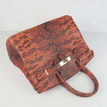 Load image into Gallery viewer, Hermes Birkin 30cm Lizard Pattern Handbag 6088 Orange/Golden
