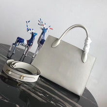 Load image into Gallery viewer, Prada Large Monochrome Bag In White Saffiano Leather
