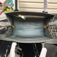 Load image into Gallery viewer, Prada Monochrome Bag In Grey Saffiano Leather
