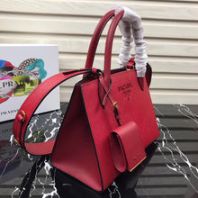 Load image into Gallery viewer, Prada Monochrome Bag In Red Saffiano Leather
