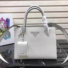 Load image into Gallery viewer, Prada Monochrome Bag In White Saffiano Leather

