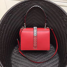 Load image into Gallery viewer, Prada Elektra Shoulder Bag In Red Leather
