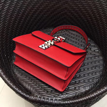 Load image into Gallery viewer, Prada Elektra Shoulder Bag In Red Leather
