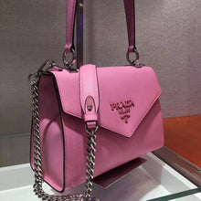 Load image into Gallery viewer, Prada Monochrome Top Handle Bag In Pink Saffiano Leather
