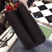 Load image into Gallery viewer, Prada Black Saffiano North South Double Medium Bag
