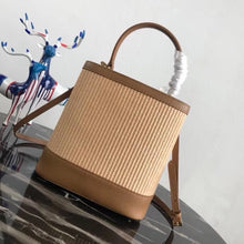 Load image into Gallery viewer, Prada Panier Medium Straw Brown Bag
