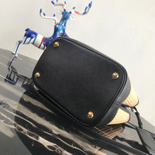 Load image into Gallery viewer, Prada Panier Medium Straw Black Bag
