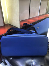 Load image into Gallery viewer, Prada Matinee Tote Bag In Blue Saffiano Leather
