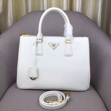Load image into Gallery viewer, Prada Medium Galleria Bag In White Saffiano Leather
