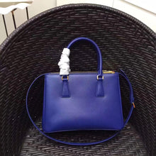 Load image into Gallery viewer, Prada Small Galleria Bag In Blue Saffiano Leather
