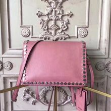 Load image into Gallery viewer, Prada Etiquette Bag In Pink Calfskin With Metal Stud Trim

