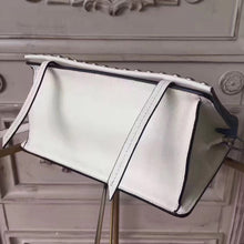 Load image into Gallery viewer, Prada Etiquette Bag In White Calfskin With Metal Stud Trim
