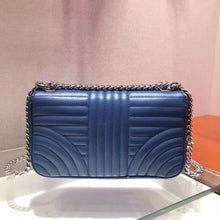 Load image into Gallery viewer, Prada Diagramme Flap Bag In Blue Calfskin
