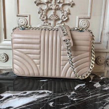 Load image into Gallery viewer, Prada Diagramme Flap Bag In Grey Calfskin
