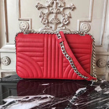Load image into Gallery viewer, Prada Diagramme Flap Bag In Red Calfskin
