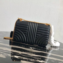 Load image into Gallery viewer, Prada Medium Diagramme Flap Bag In Black Calfskin
