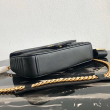 Load image into Gallery viewer, Prada Medium Diagramme Flap Bag In Black Calfskin
