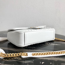 Load image into Gallery viewer, Prada Medium Diagramme Flap Bag In White Calfskin
