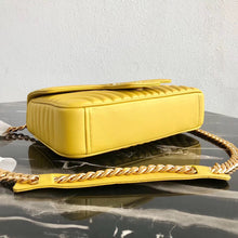 Load image into Gallery viewer, Prada Medium Diagramme Flap Bag In Yellow Calfskin
