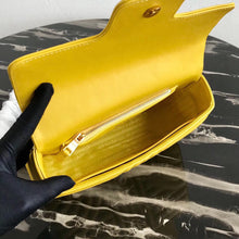 Load image into Gallery viewer, Prada Medium Diagramme Flap Bag In Yellow Calfskin
